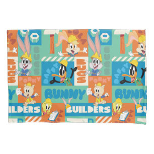 BUGS BUNNY BUILDERS™ Character Grid Pattern Kissenbezug