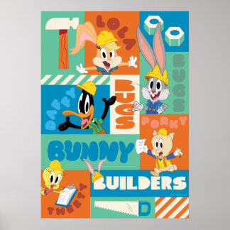 BUGS BUNNY BUILDERS™| Character Grid Pattern Poster