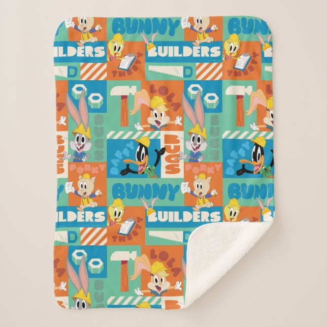 BUGS BUNNY BUILDERS™| Character Grid Pattern Sherpadecke (Vorderseite)
