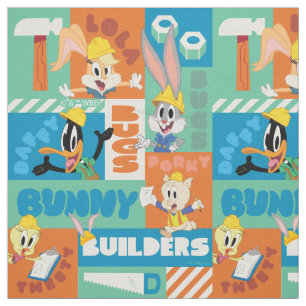 BUGS BUNNY BUILDERS™ Character Grid Pattern Stoff