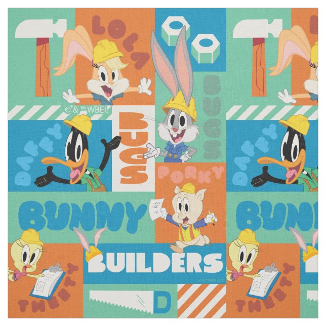 BUGS BUNNY BUILDERS™| Character Grid Pattern Stoff (Muster)