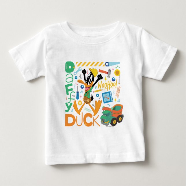 BUGS BUNNY BUILDERS™| DAFFY DUCK™-Arbeitstools Baby T-shirt (Vorderseite)