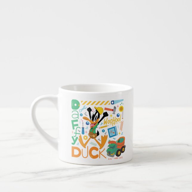 BUGS BUNNY BUILDERS™| DAFFY DUCK™-Arbeitstools Espressotasse (Links)