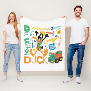 BUGS BUNNY BUILDERS™  DAFFY DUCK™-Arbeitstools Fleecedecke