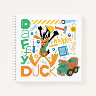 BUGS BUNNY BUILDERS™  DAFFY DUCK™-Arbeitstools Notizbuch