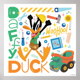 BUGS BUNNY BUILDERS™| DAFFY DUCK™-Arbeitstools Poster