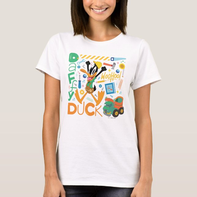 BUGS BUNNY BUILDERS™| DAFFY DUCK™-Arbeitstools T-Shirt (Vorderseite)