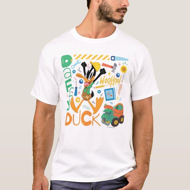 BUGS BUNNY BUILDERS™| DAFFY DUCK™-Arbeitstools T-Shirt (Vorderseite)