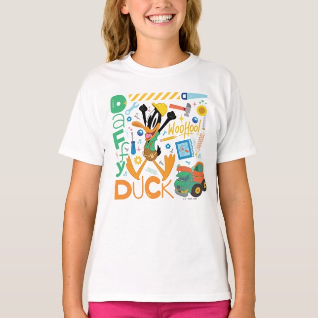 BUGS BUNNY BUILDERS™| DAFFY DUCK™-Arbeitstools T-Shirt (Vorderseite)