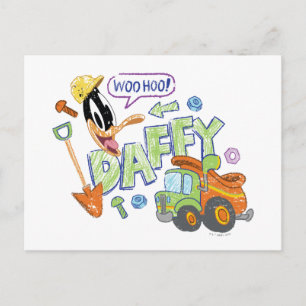 BUGS BUNNY BUILDERS™  DAFFY DUCK™ Sketch Art Postkarte