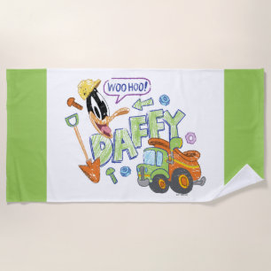 BUGS BUNNY BUILDERS™  DAFFY DUCK™ Sketch Art Strandtuch