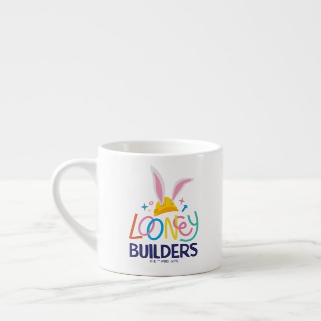 BUGS BUNNY BUILDERS™| Gestapelte Hard-Hat-Logos Espressotasse (Links)