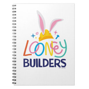 BUGS BUNNY BUILDERS™  Gestapelte Hard-Hat-Logos Notizblock