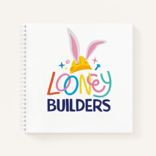 BUGS BUNNY BUILDERS™  Gestapelte Hard-Hat-Logos Notizbuch