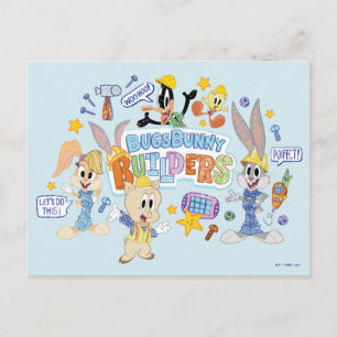 BUGS BUNNY BUILDERS™  Group Sketch Art Postkarte