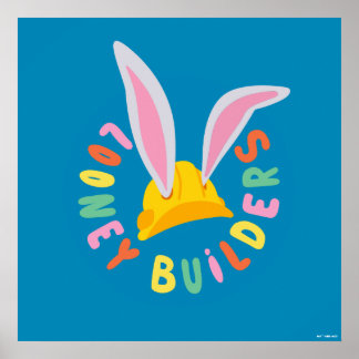 BUGS BUNNY BUILDERS™| Hard Hat Circle Logo Poster