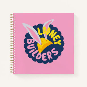 BUGS BUNNY BUILDERS™  Hard Hat Scalloping Logo Notizbuch
