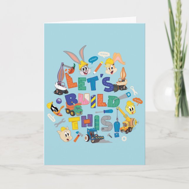 BUGS BUNNY BUILDERS™| "Let's build this" Collage Karte (Vorderseite)