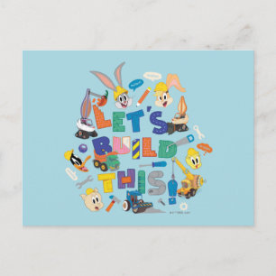 BUGS BUNNY BUILDERS™  "Let's build this" Collage Postkarte