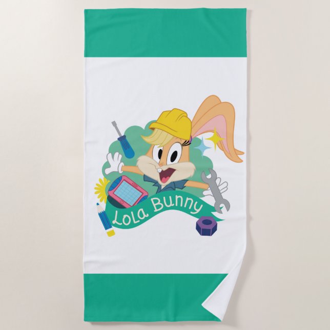 BUGS BUNNY BUILDERS™| Lola Bunny Character Graphic Strandtuch (Vorderseite)