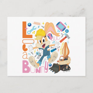 BUGS BUNNY BUILDERS™  Lola Bunny Work Tools Postkarte