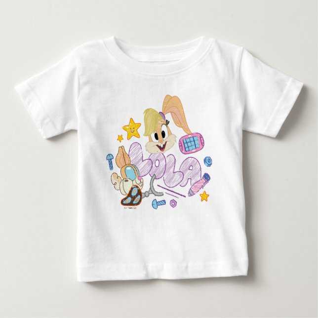 BUGS BUNNY BUILDERS™| Lola Sketch Art Baby T-shirt (Vorderseite)