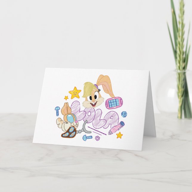 BUGS BUNNY BUILDERS™| Lola Sketch Art Karte (Vorderseite)