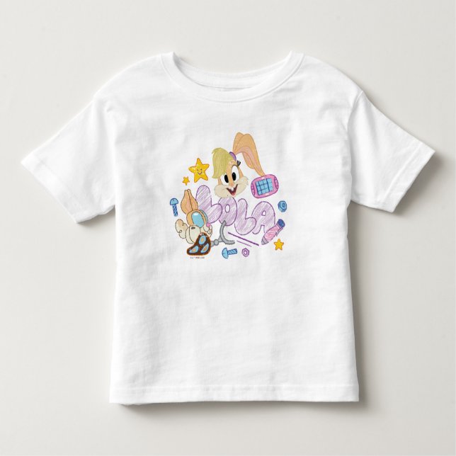 BUGS BUNNY BUILDERS™| Lola Sketch Art Kleinkind T-shirt (Vorderseite)