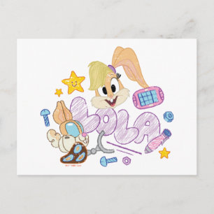 BUGS BUNNY BUILDERS™  Lola Sketch Art Postkarte