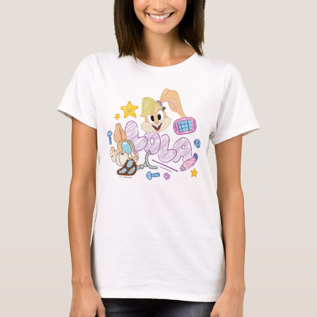 BUGS BUNNY BUILDERS™| Lola Sketch Art T-Shirt (Vorderseite)