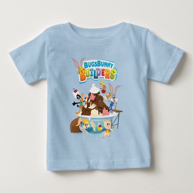 BUGS BUNNY BUILDERS™| Looney Builders Ice Creme Baby T-shirt (Vorderseite)