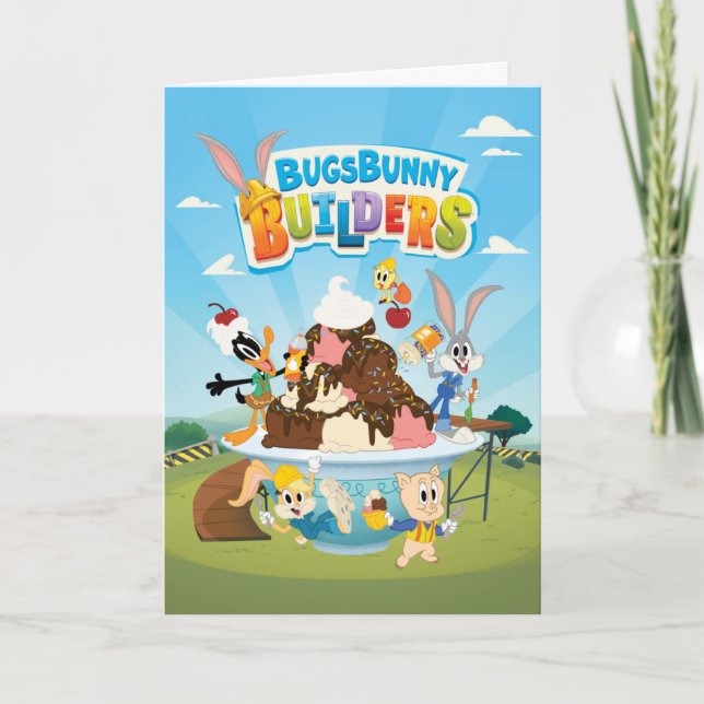 BUGS BUNNY BUILDERS™| Looney Builders Ice Creme Karte (Vorderseite)