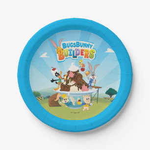 BUGS BUNNY BUILDERS™  Looney Builders Ice Creme Pappteller