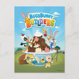 BUGS BUNNY BUILDERS™  Looney Builders Ice Creme Postkarte