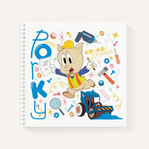 BUGS BUNNY BUILDERS™  Porky Pig Work Tools Notizbuch