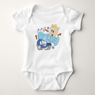 BUGS BUNNY BUILDERS™  Porky Sketch Art Baby Strampler