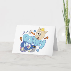 BUGS BUNNY BUILDERS™  Porky Sketch Art Karte