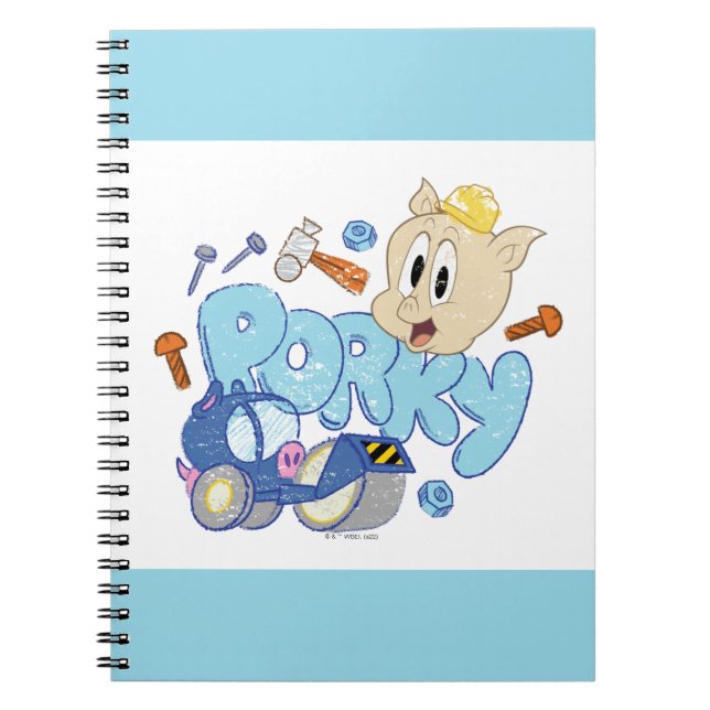 BUGS BUNNY BUILDERS™| Porky Sketch Art Notizblock (Vorderseite)