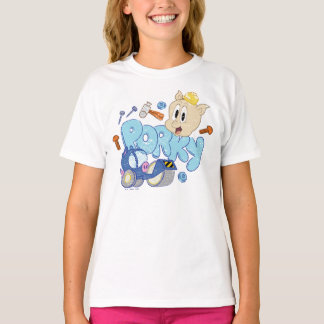 BUGS BUNNY BUILDERS™| Porky Sketch Art T-Shirt