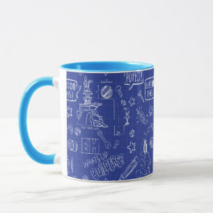 BUGS BUNNY BUILDERS™  Skizze Blaupausen Muster Tasse