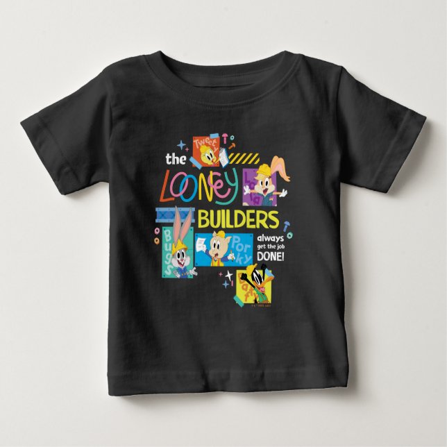 BUGS BUNNY BUILDERS™| The Looney Builders Collage Baby T-shirt (Vorderseite)