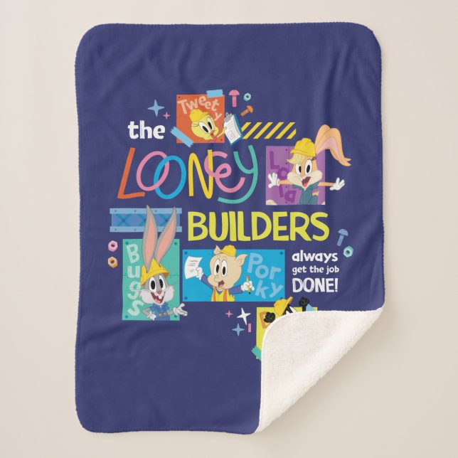 BUGS BUNNY BUILDERS™| The Looney Builders Collage Sherpadecke (Vorderseite)