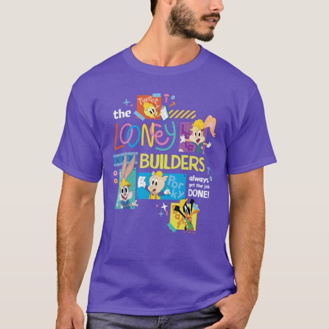 BUGS BUNNY BUILDERS™| The Looney Builders Collage T-Shirt (Vorderseite)