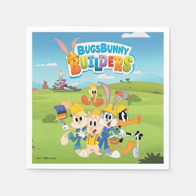 BUGS BUNNY BUILDERS™| The Looney Builders Group Serviette (Vorderseite)