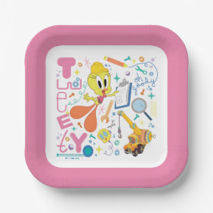 BUGS BUNNY BUILDERS™  TWEETY™-Arbeitstools Pappteller