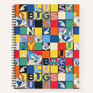 BUGS BUNNY™ Bunter Namens- und Gesichts-Checker Notizbuch