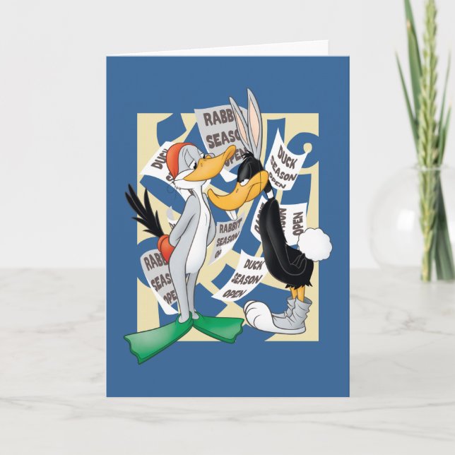 BUGS BUNNY™ & DAFFY DUCK™ Bereit für die Jagdsaiso Karte (Vorderseite)