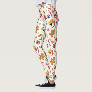 BUGS BUNNY™, DAFFY DUCK™ & Lola Weihnachtsschema Leggings