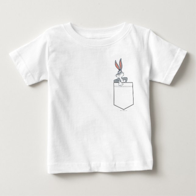 BUGS BUNNY™, die in Pocket ausgetauscht werden Baby T-shirt (Vorderseite)