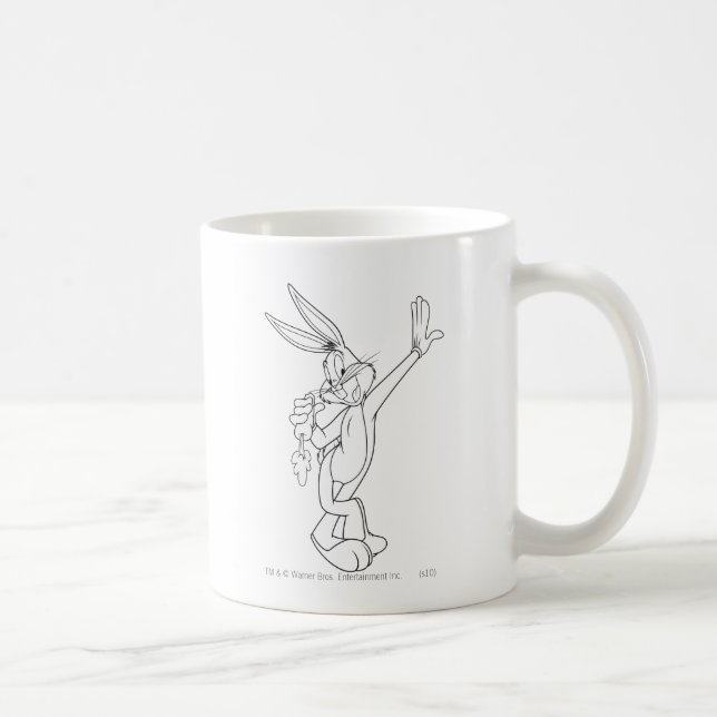 BUGS BUNNY™ Eating Carrot Kaffeetasse (Rechts)